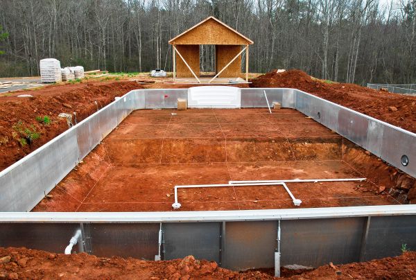 Swimming Pool Ground Leveling