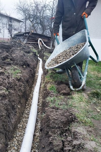 Drain Trenching in Chesterfield