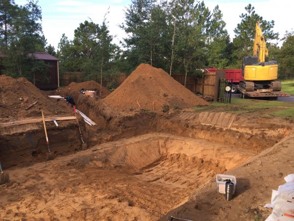 Pool Site Excavation in Chesterfield